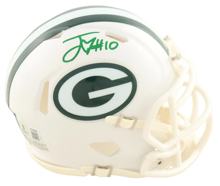 Jordan Love Autographed Signed Riddell Mini Helmet (Beckett)