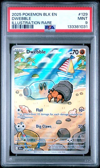 Dwebble 129/086 Black Bolt - 2025 Pokemon - PSA 9