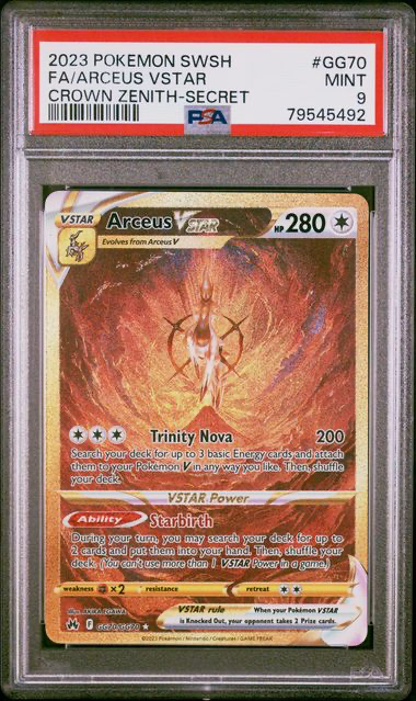 Arceus VSTAR (Secret) - GG70/GG70 - Crown Zenith: Galarian Gallery - 2023 Pokemon - PSA 9