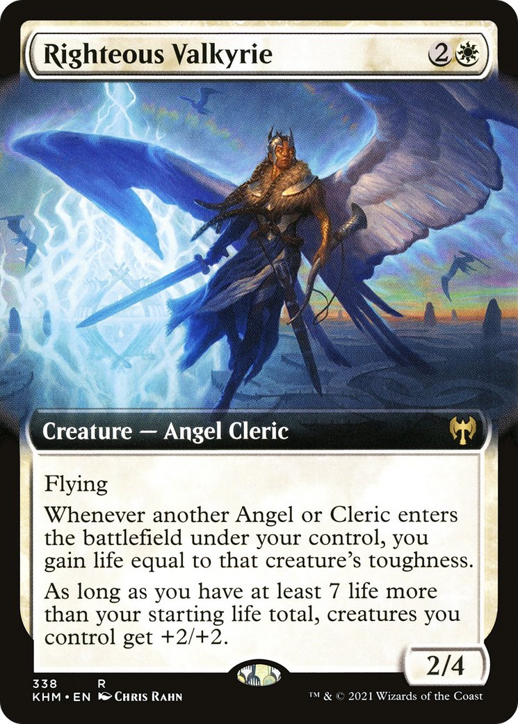 Righteous Valkyrie (Extended Art) - Kaldheim (KHM)