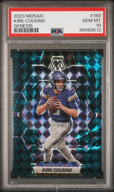 2023 Panini Mosaic - Kirk Cousins 150 - Genesis  - PSA 10