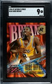 1996-97 Skybox Z-Force Basketball - Kobe Bryant #142 - SGC 9