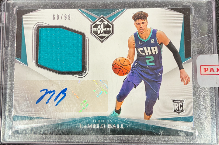 2020-21 Panini Limited Basketball - LaMelo Ball #LR-LMB - Rookie Patch Autograph /99