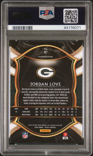 2020 Panini Select - Jordan Love 47 - Base - PSA 10