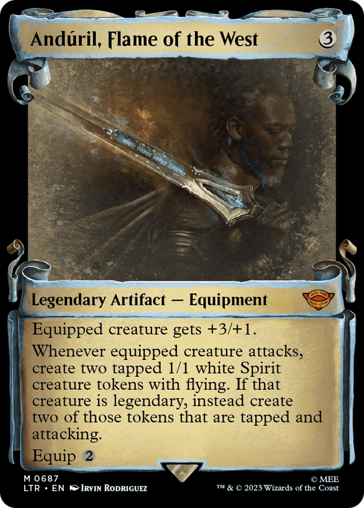 Anduril, Flame of the West (Showcase Scrolls) - Universes Beyond: The Lord of the Rings: Tales of Middle-earth (LTR)