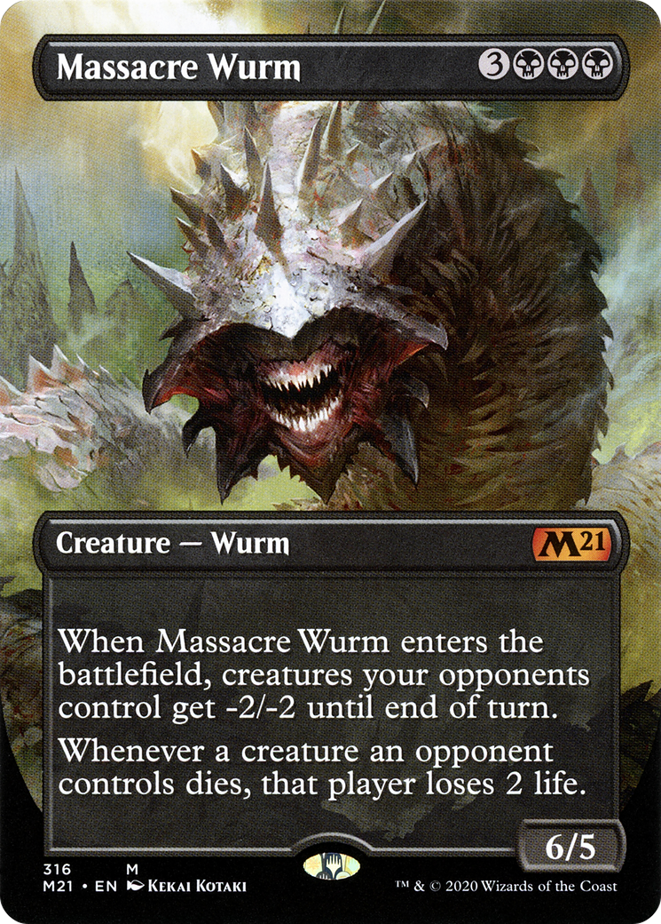 Massacre Wurm (Alternate Art) - Core Set 2021 (M21)