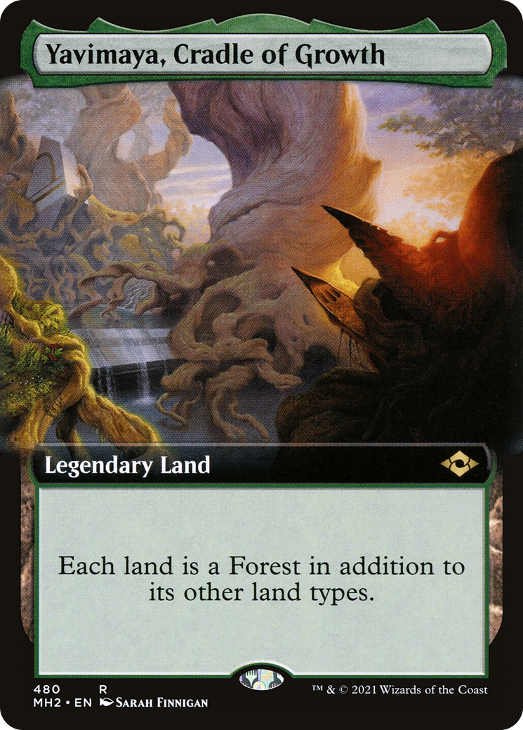 Yavimaya, Cradle of Growth (Extended Art) - Modern Horizons 2 (MH2)