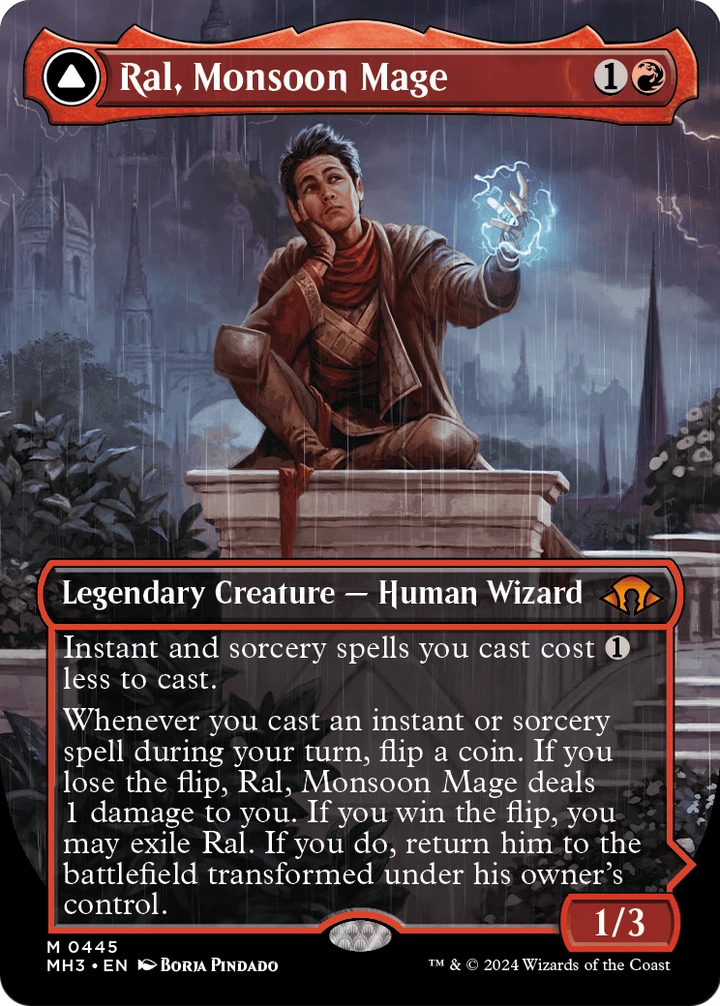 Ral, Monsoon Mage (Borderless) - Modern Horizons 3 (MH3)