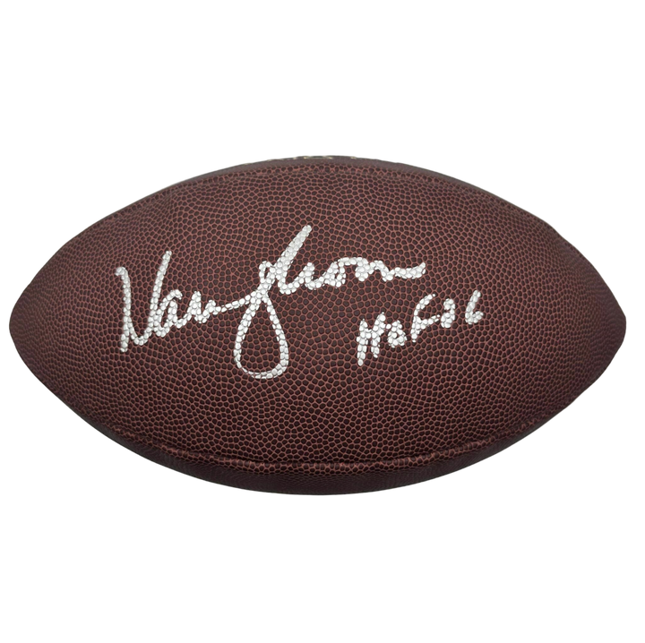 Warren Moon HOF '06 Autographed Wilson Football With Acrylic Case
