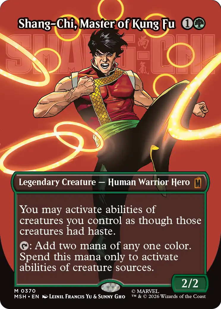 Shang-Chi, Master of Kung Fu (Borderless) (0370) - Marvel Super Heroes (MSH)