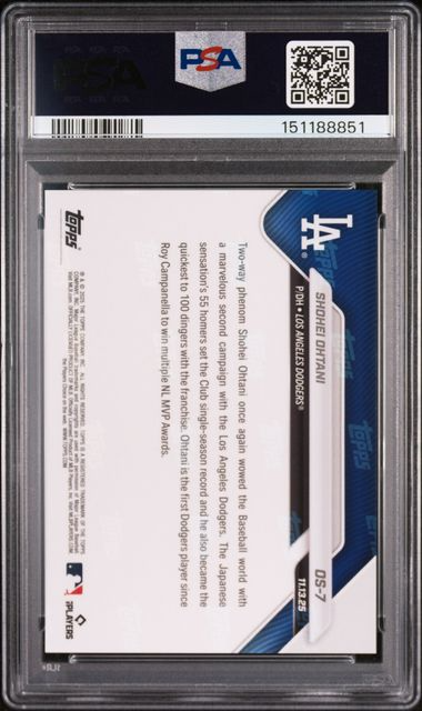 2025 Topps Now Baseball - Shohei Ohtani #OS-7 - PSA 10