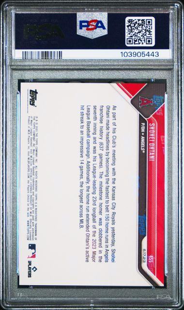 2023 Topps Now Baseball - Shohei Ohtani #455 - PSA 10
