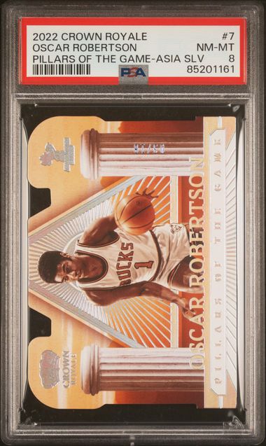 2022 Crown Royale - Oscar Robertson 7 - Pillars of the Game-Asia SLV - PSA 8