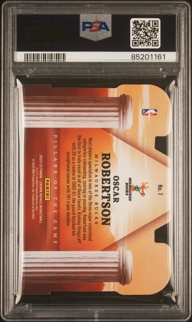 2022 Crown Royale - Oscar Robertson 7 - Pillars of the Game-Asia SLV - PSA 8