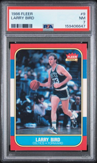 1986 Fleer - Larry Bird 9 - PSA 7