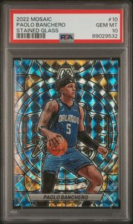 2022 Panini Mosaic - Paolo Banchero 10 - Stained Glass - PSA 10