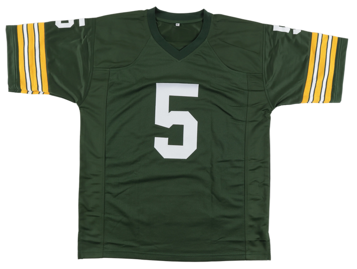 Paul Hornung Signed Autographed Career Highlight Stat Custom Jersey (JSA)