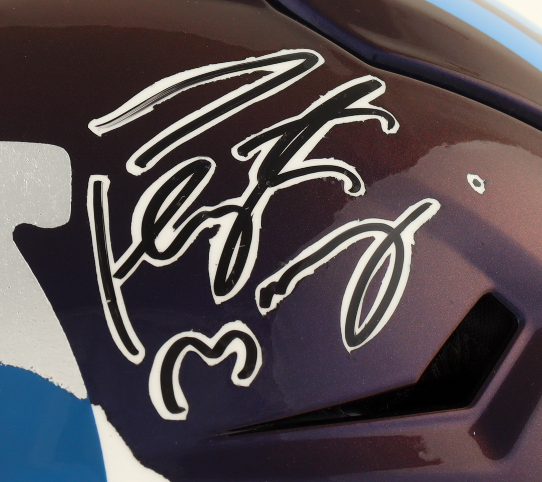 Peyton Manning Autographed Colts Custom Full-Size Authentic On-Field SpeedFlex Helmet with Visor (Fanatics COA)