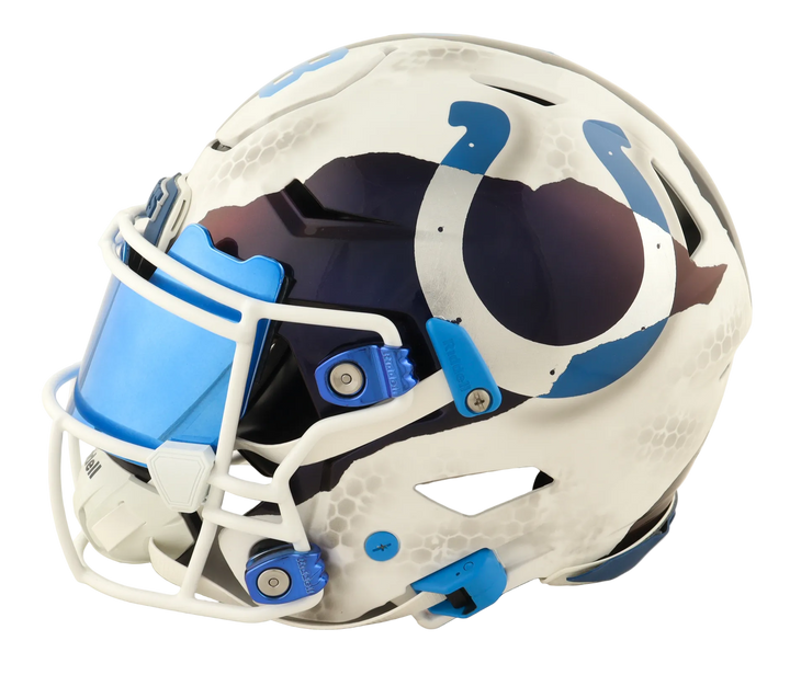 Peyton Manning Autographed Colts Custom Full-Size Authentic On-Field SpeedFlex Helmet with Visor (Fanatics COA)