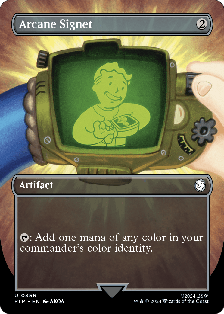 Arcane Signet (Borderless) - Universes Beyond: Fallout (PIP)