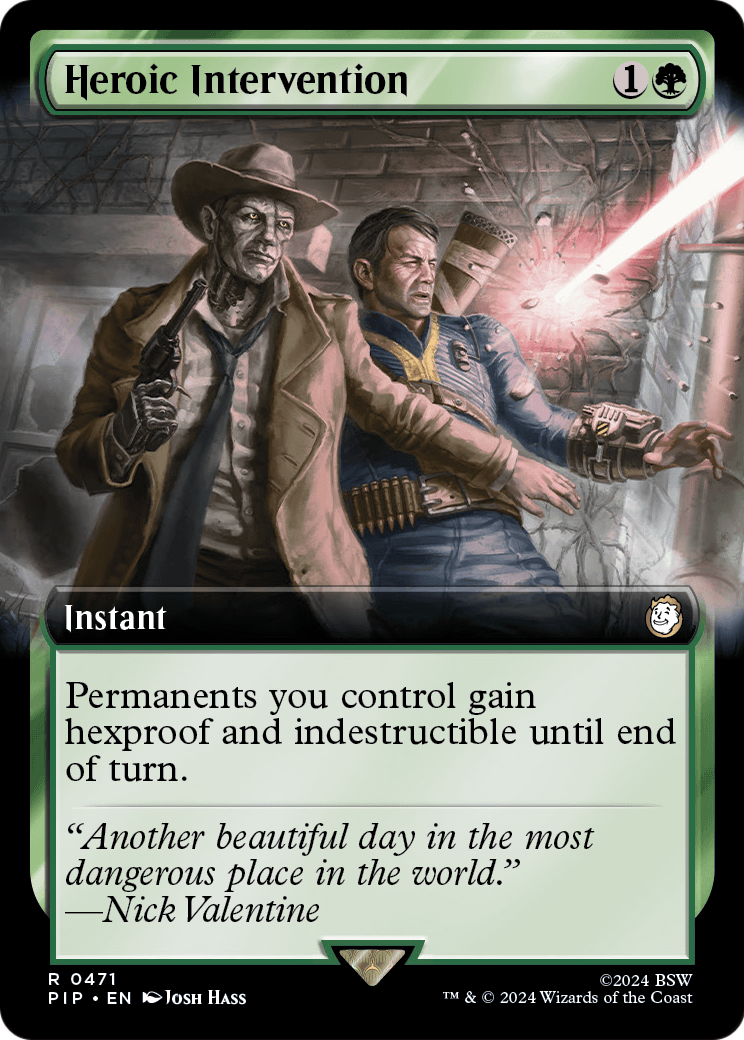 Heroic Intervention (Extended Art) - Universes Beyond: Fallout (PIP)