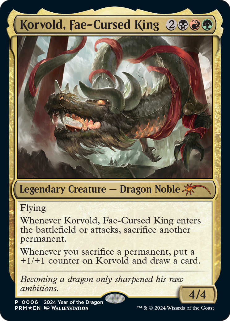 Korvold, Fae-Cursed King (Year of the Dragon 2024) - Standard Showdown Promos (SSP)