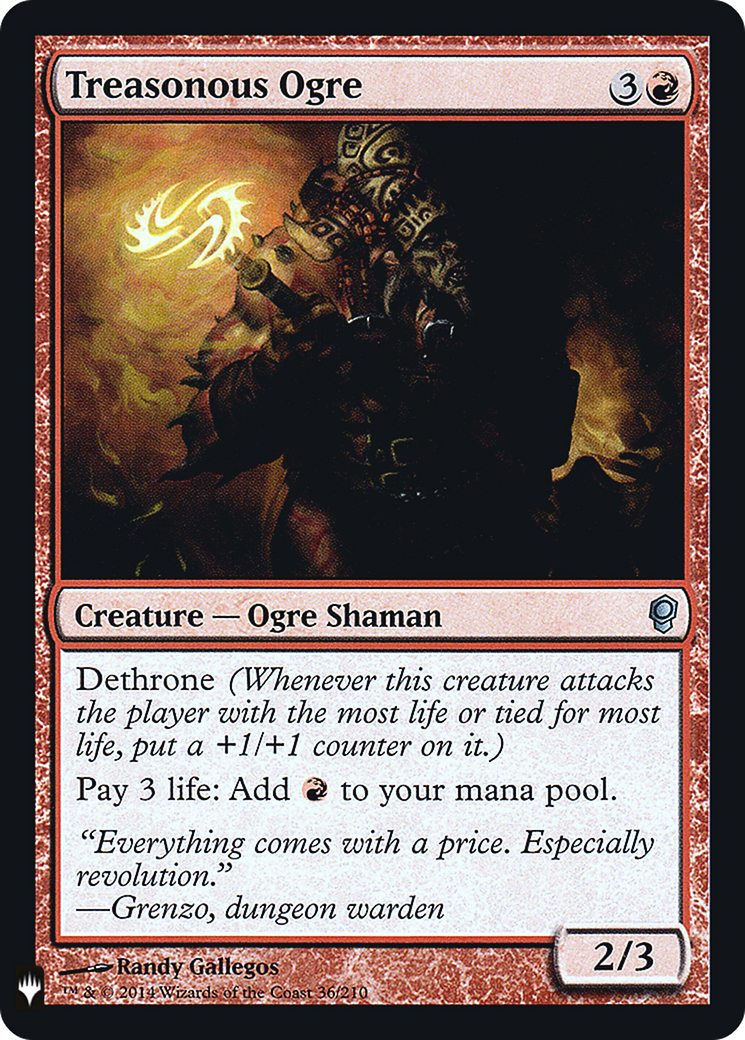 Treasonous Ogre - The List Reprints (LIST)