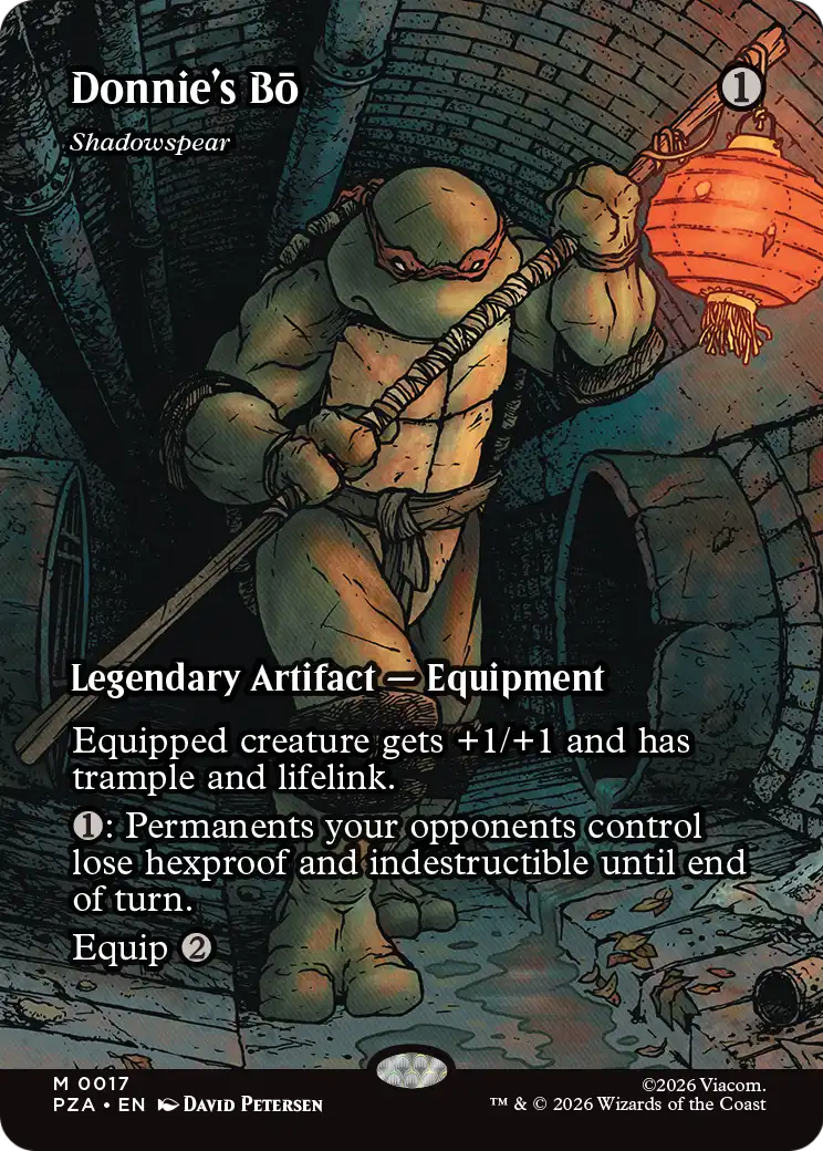 Donnie's Bo - Shadowspear (Borderless) - Teenage Mutant Ninja Turtles Source Material (PZA)