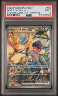 Hop's Zacian ex 186/159 Special Illustration Rare Journey Together - 2025 Pokemon - PSA 9