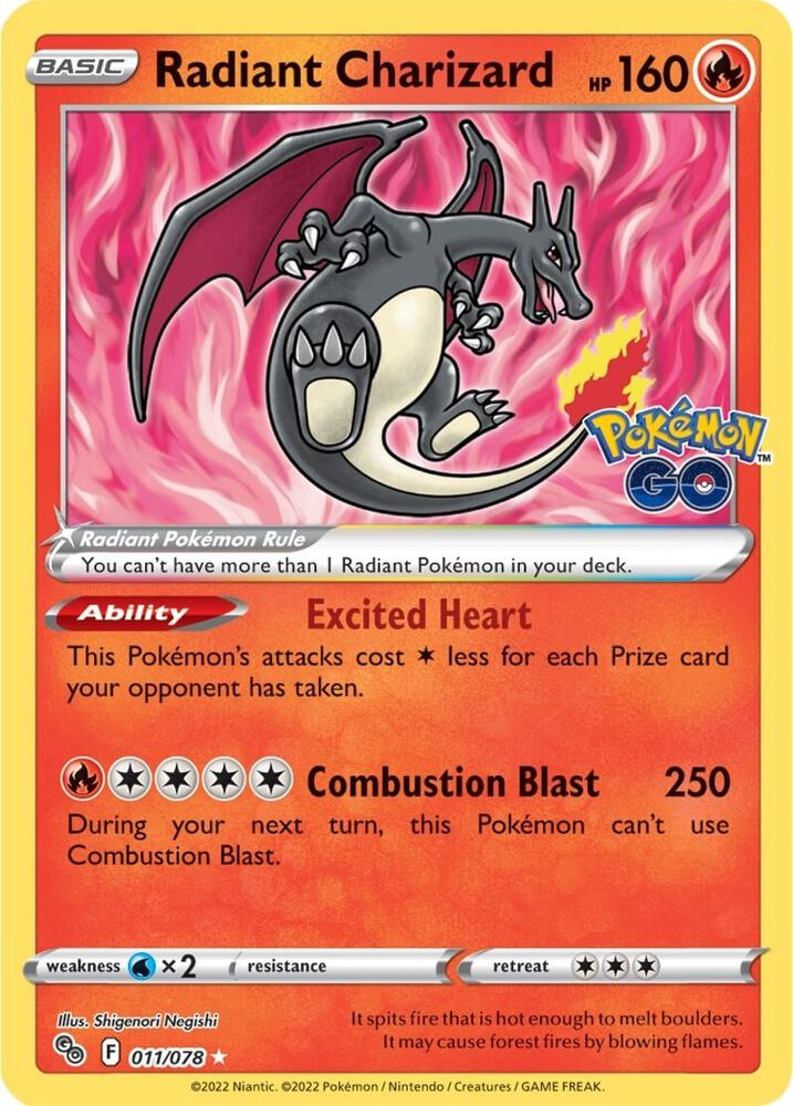 Radiant Charizard - Pokemon GO (PGO)