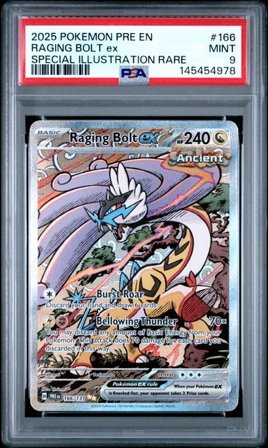 Raging Bolt ex 166/131 Prismatic Evolutions - 2025 Pokemon - PSA 9