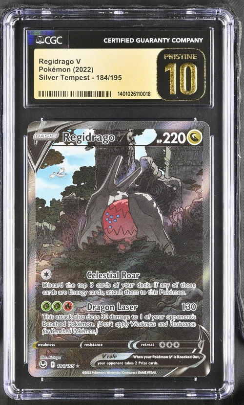 Regidrago V 184/195 Silver Tempest - 2022 Pokemon - CGC 10