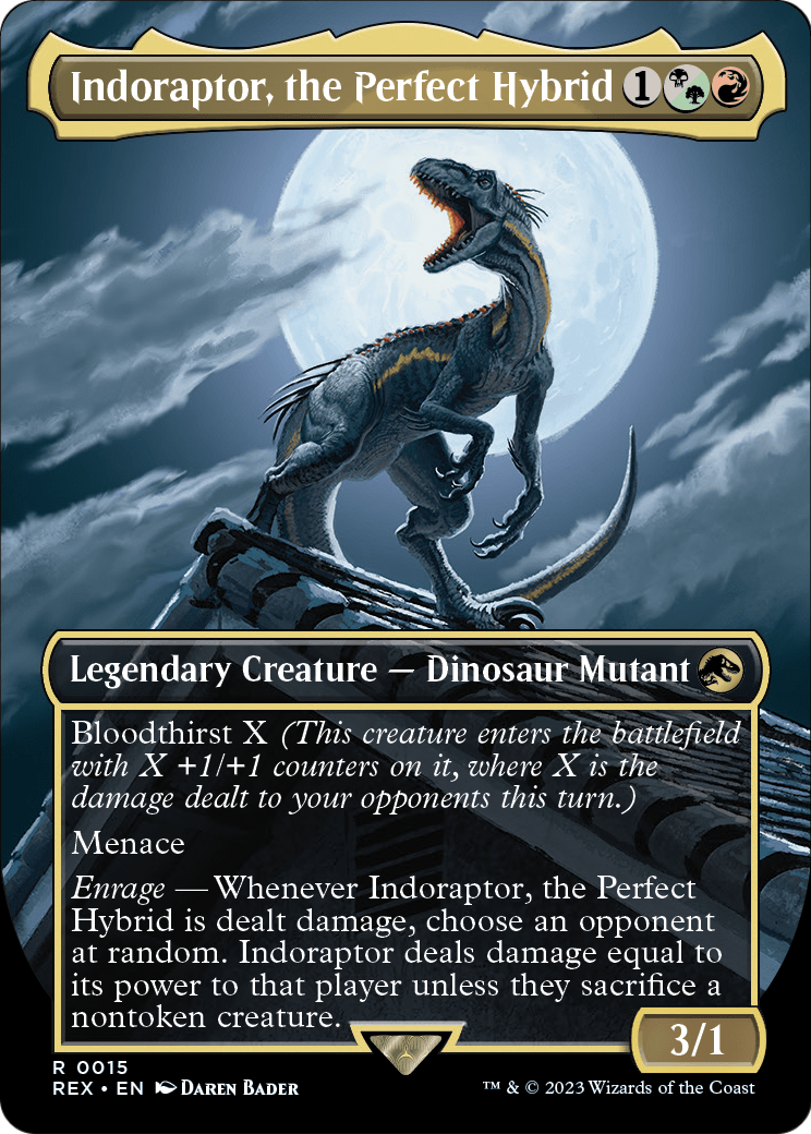 Indoraptor, the Perfect Hybrid (Borderless) - Universes Beyond: Jurassic World Collection (REX)