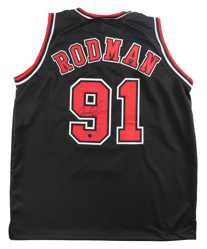 Dennis Rodman (HOF)  Signed Autographed Custom Jersey (AWM COA)