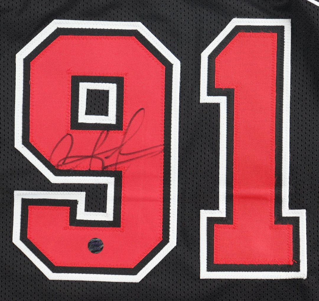 Dennis Rodman (HOF)  Signed Autographed Custom Jersey (AWM COA)
