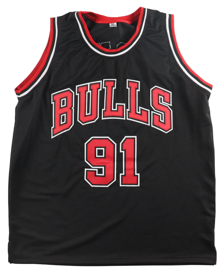 Dennis Rodman (HOF)  Signed Autographed Custom Jersey (AWM COA)