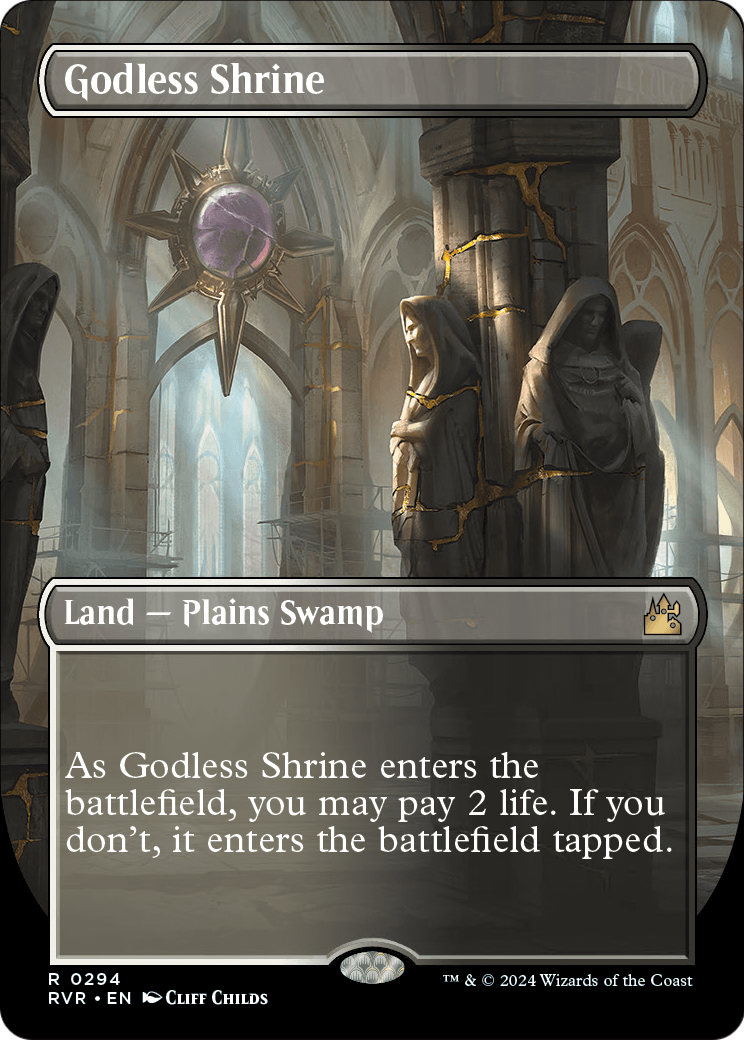 Godless Shrine (Borderless) - Ravnica Remastered (RVR)