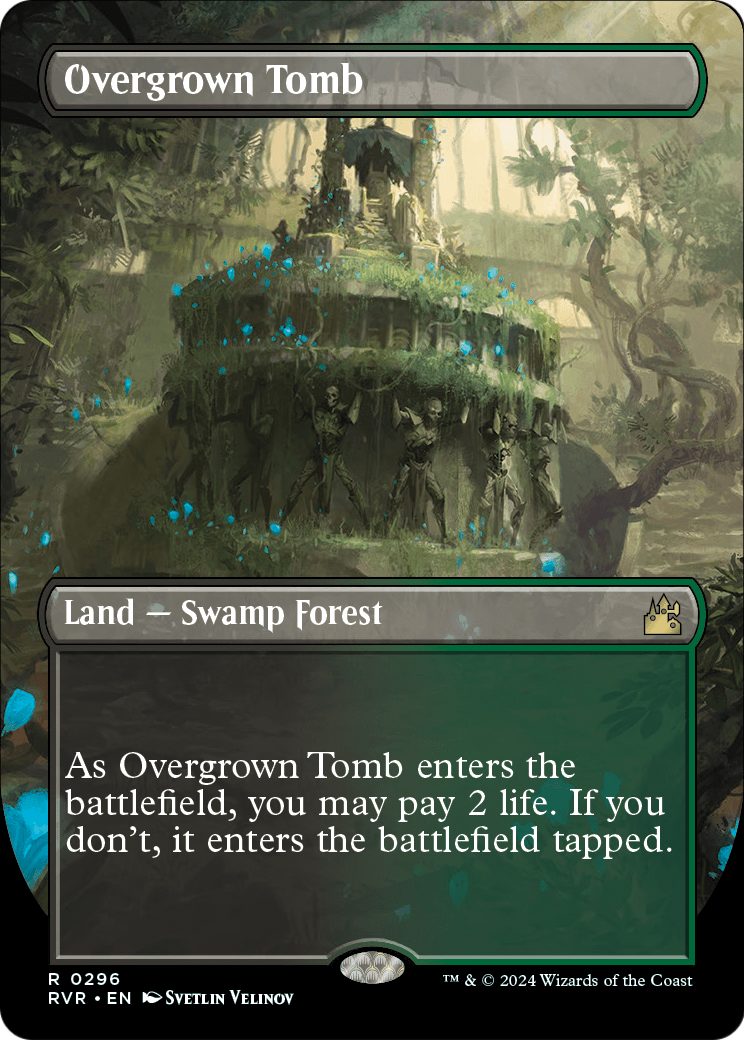 Overgrown Tomb (Borderless) - Ravnica Remastered (RVR)
