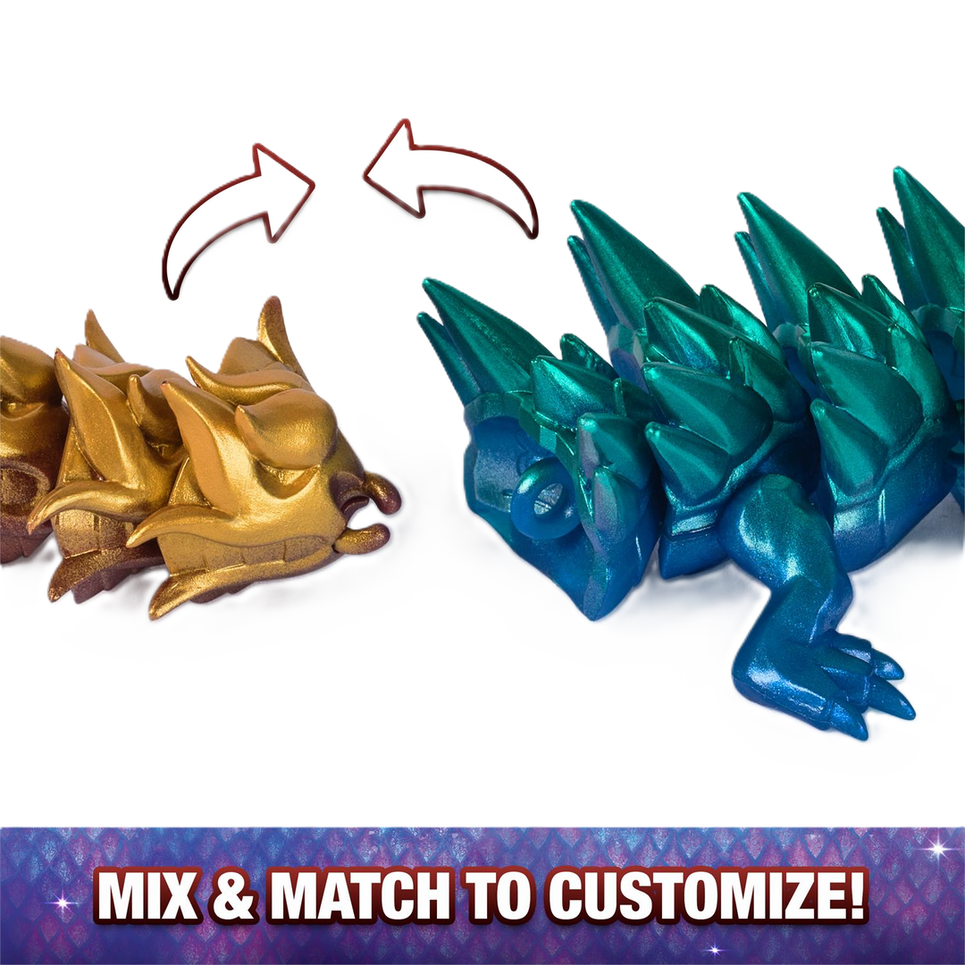 CrystaLynx Dragons 12.5-inch Articulated Collectible Surprise Egg