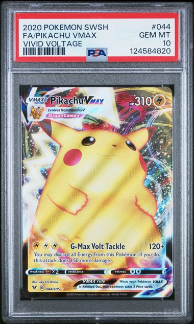 Pikachu VMAX - Ultra Rare - 044/185 - Vivid Voltage - 2020 Pokemon - PSA 10