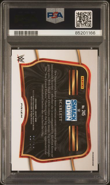 2023 Panini Select WWE - Scarlett 245 - Gold Wave /10 - PSA 10