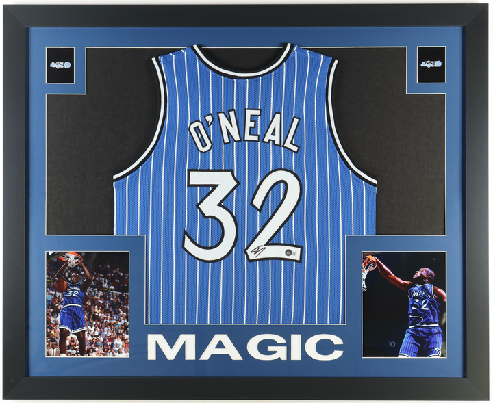 Shaquille O'Neal Autographed Signed Custom Framed Jersey Display (Beckett)