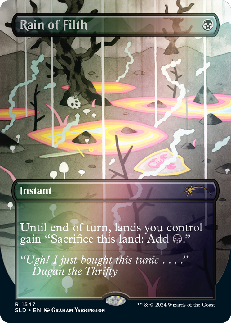 Rain of Filth (Rainbow Foil) - Secret Lair Drop Series (SLD)