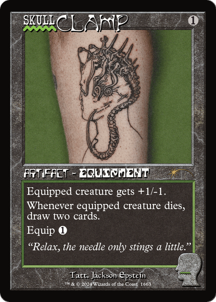 Skullclamp (1663) (Rainbow Foil) - Secret Lair Drop Series (SLD)
