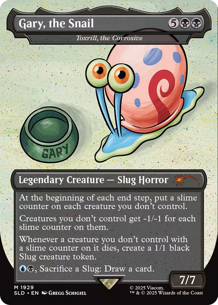 Gary, the Snail - Toxrill, the Corrosive (Rainbow Foil) - Secret Lair Drop Series (SLD)