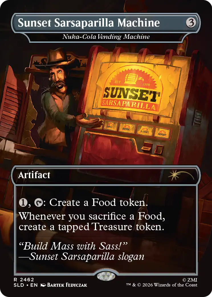 Sunset Sarsaparilla Machine - Nuka-Cola Vending Machine - Secret Lair Drop Series (SLD)