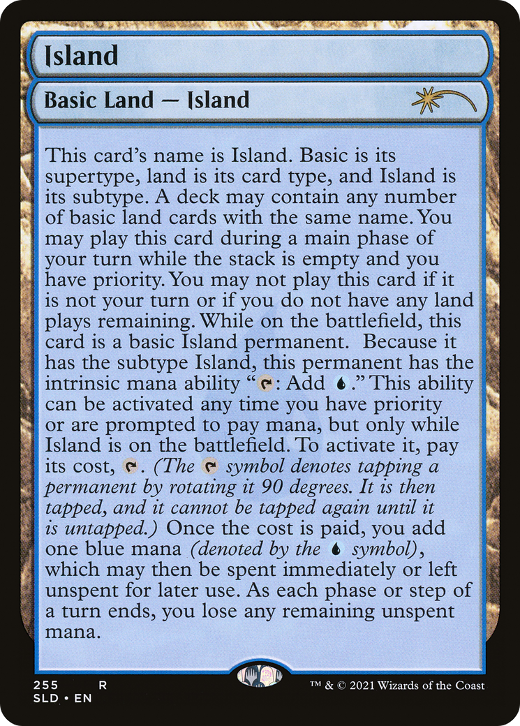 Island (255) (Full-Text Lands) - Secret Lair Drop Series (SLD)