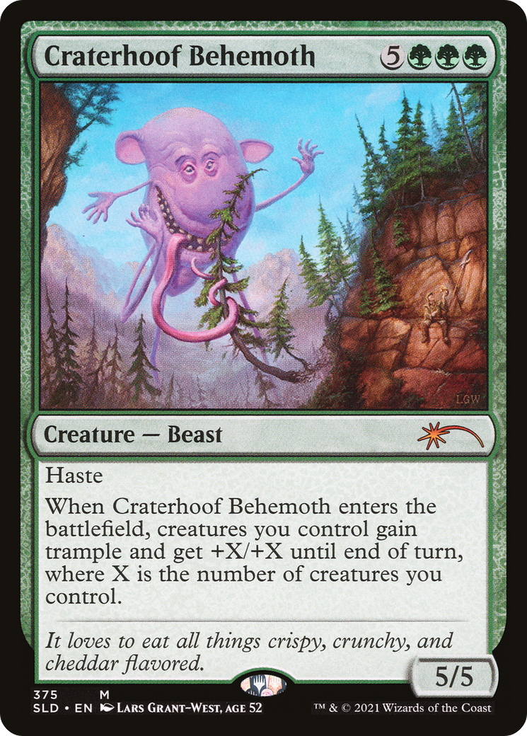 Craterhoof Behemoth (375) - Secret Lair Drop Series (SLD)