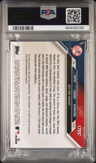 2024 Topps Now Baseball - Stanton Judge Soto - Game Used Base Relic /49 - PSA 9