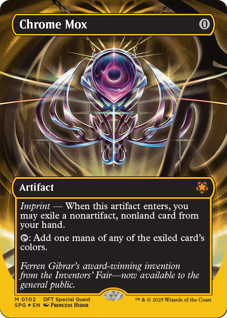 Chrome Mox (Borderless) (First-Place Foil) - Special Guests (SPG)
